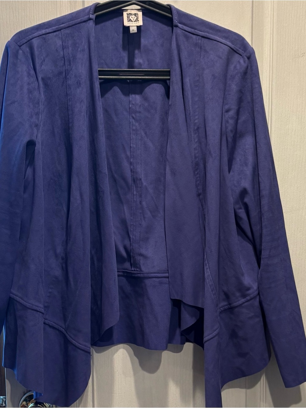 Anne Klein Open-Front Violet Blazer Jacket